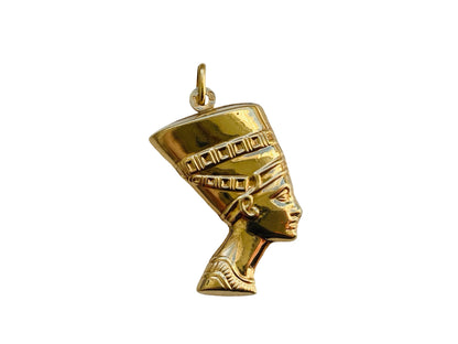 Vintage 9ct Gold Nefertiti Pendant