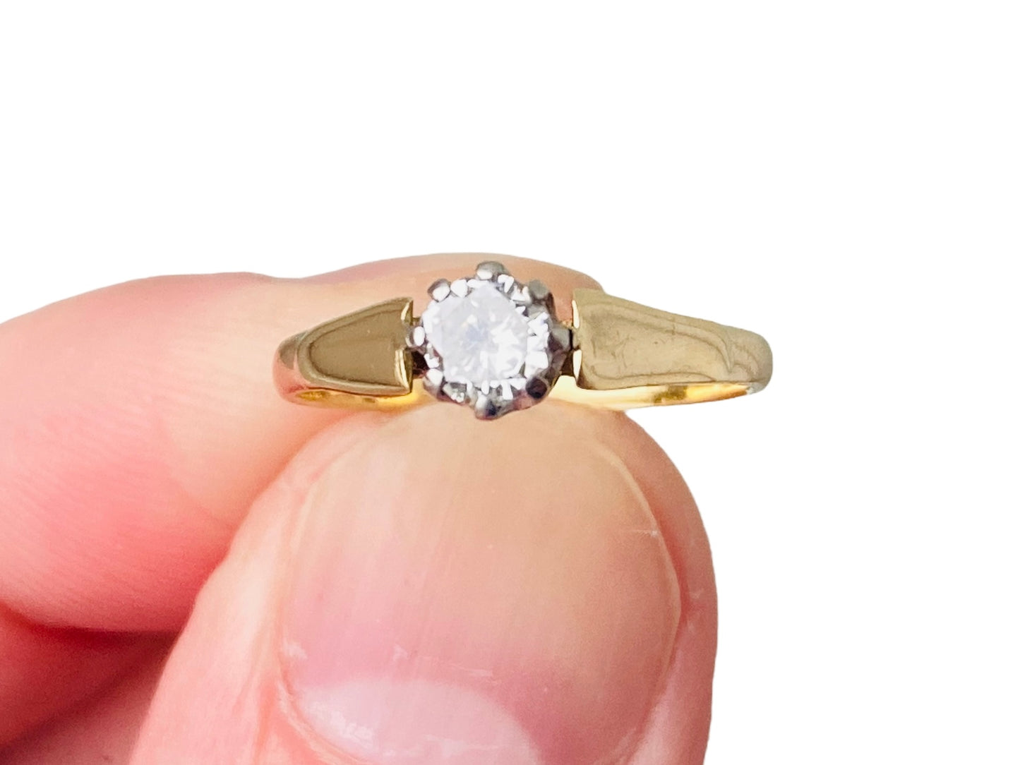 Vintage 18ct Gold Diamond Ring