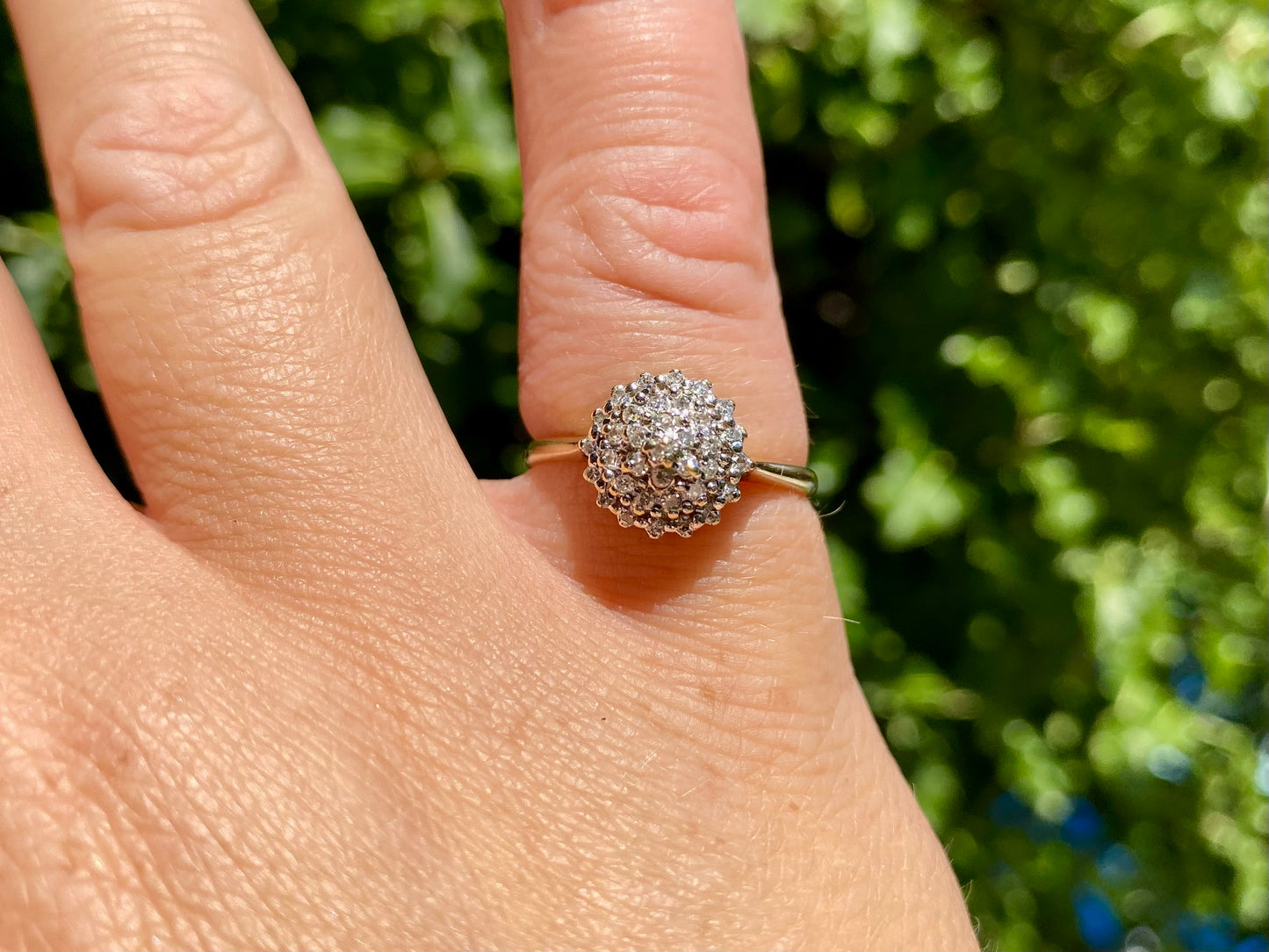 Vintage 9ct Gold Diamond Ring