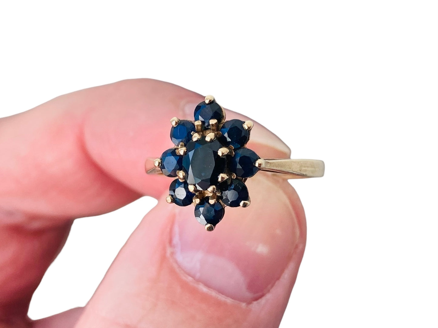 Vintage 9ct Gold Sapphire Ring