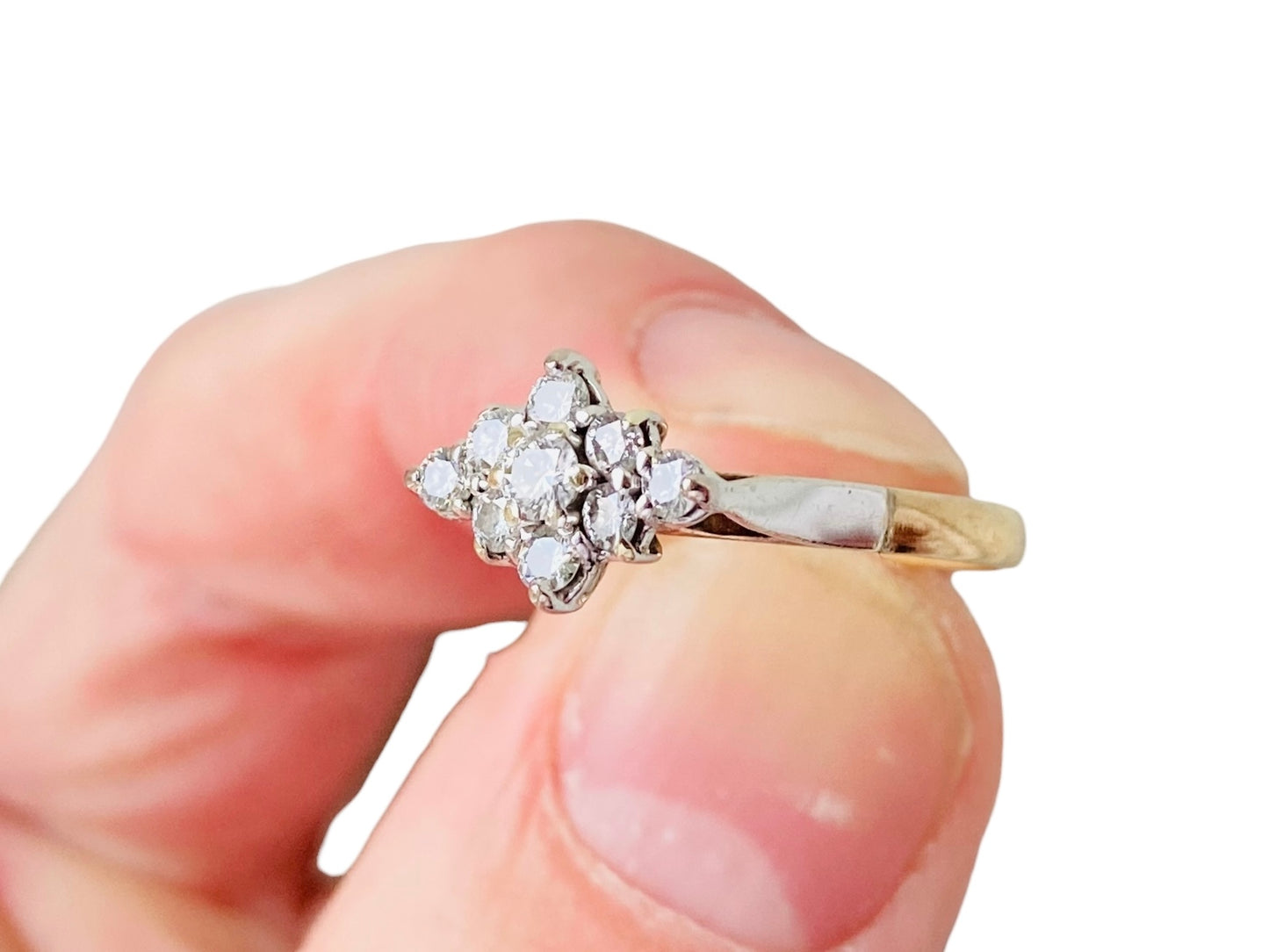 Vintage 9ct Gold 0.41ct Diamond Ring