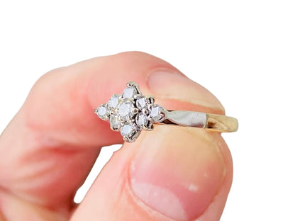 Vintage 9ct Gold 0.41ct Diamond Ring