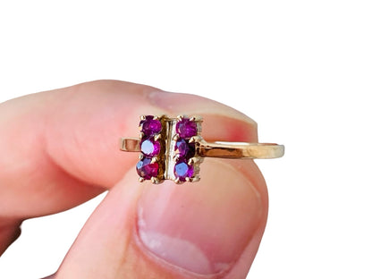 Vintage 9ct Gold Ruby Ring