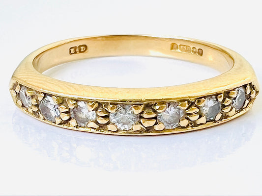 18ct Gold Seven-Stone Diamond Ring