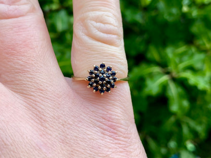 Vintage 9ct Gold Sapphire Ring