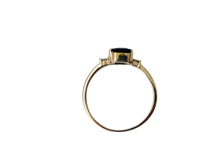 9ct Gold Sapphire & Diamond Ring