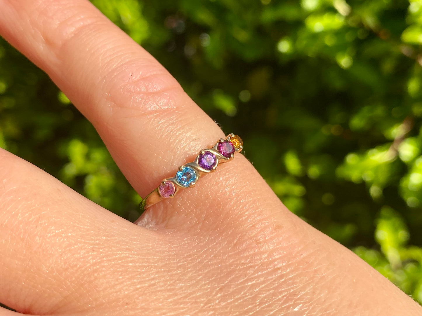 9ct Gold Multi-Gemstone Ring