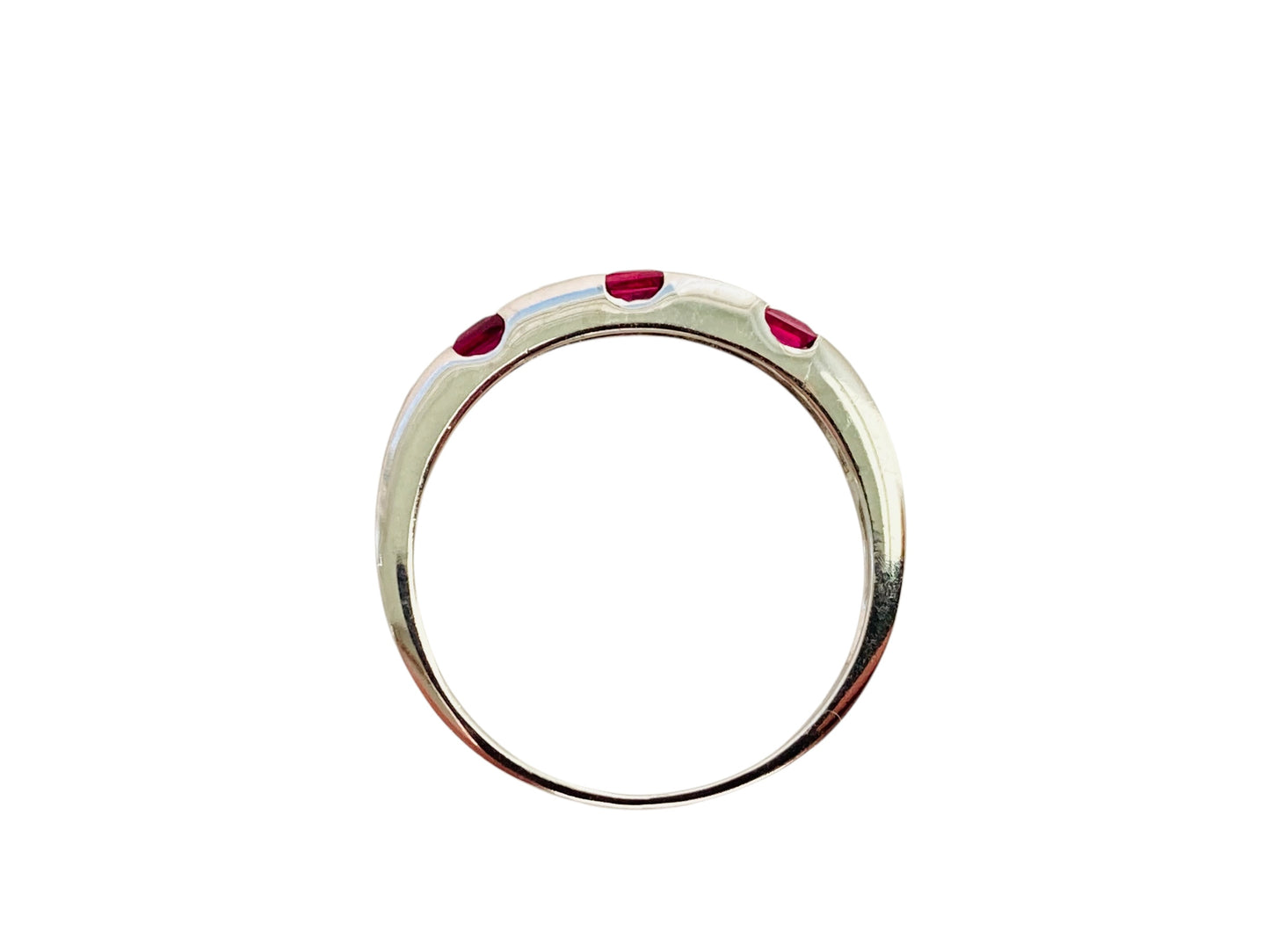 9ct Gold Ruby & Diamond Stacking Ring