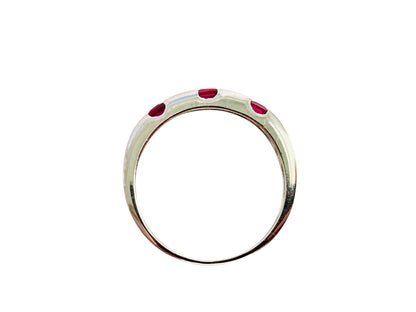 9ct Gold Ruby & Diamond Stacking Ring