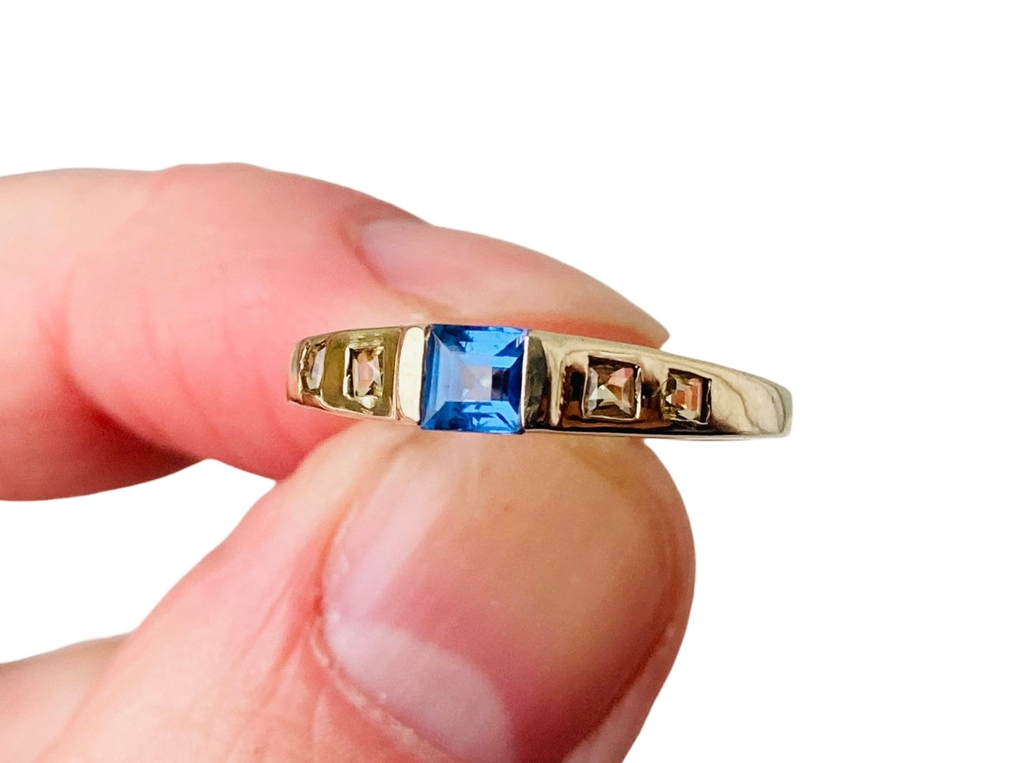 9ct Gold Topaz & Citrine Ring