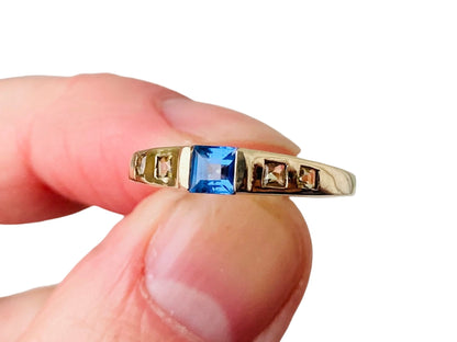 9ct Gold Topaz & Citrine Ring
