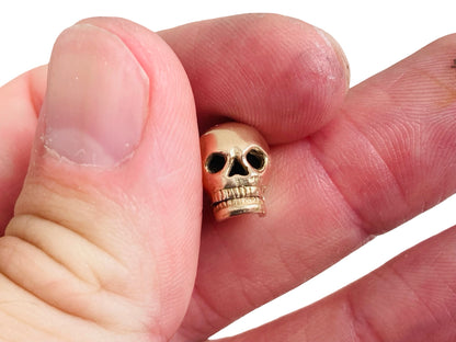 Vintage 9ct Gold Skull Charm or Pendant