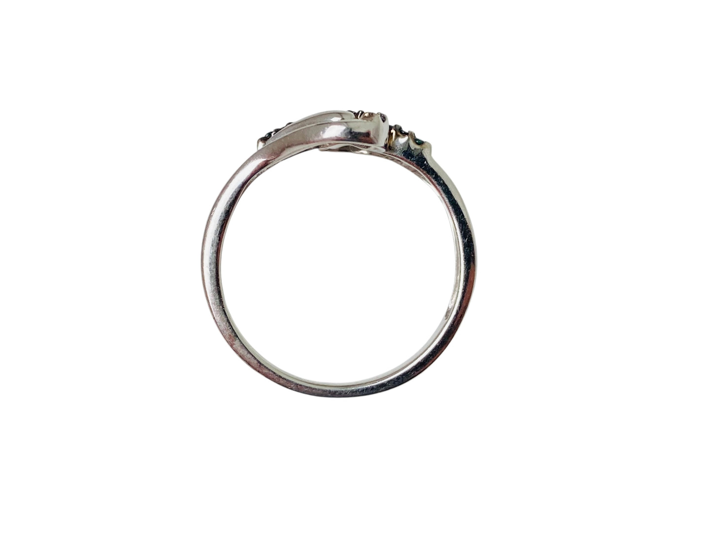 9ct Gold Blue Diamond Ring