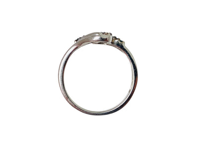 9ct Gold Blue Diamond Ring