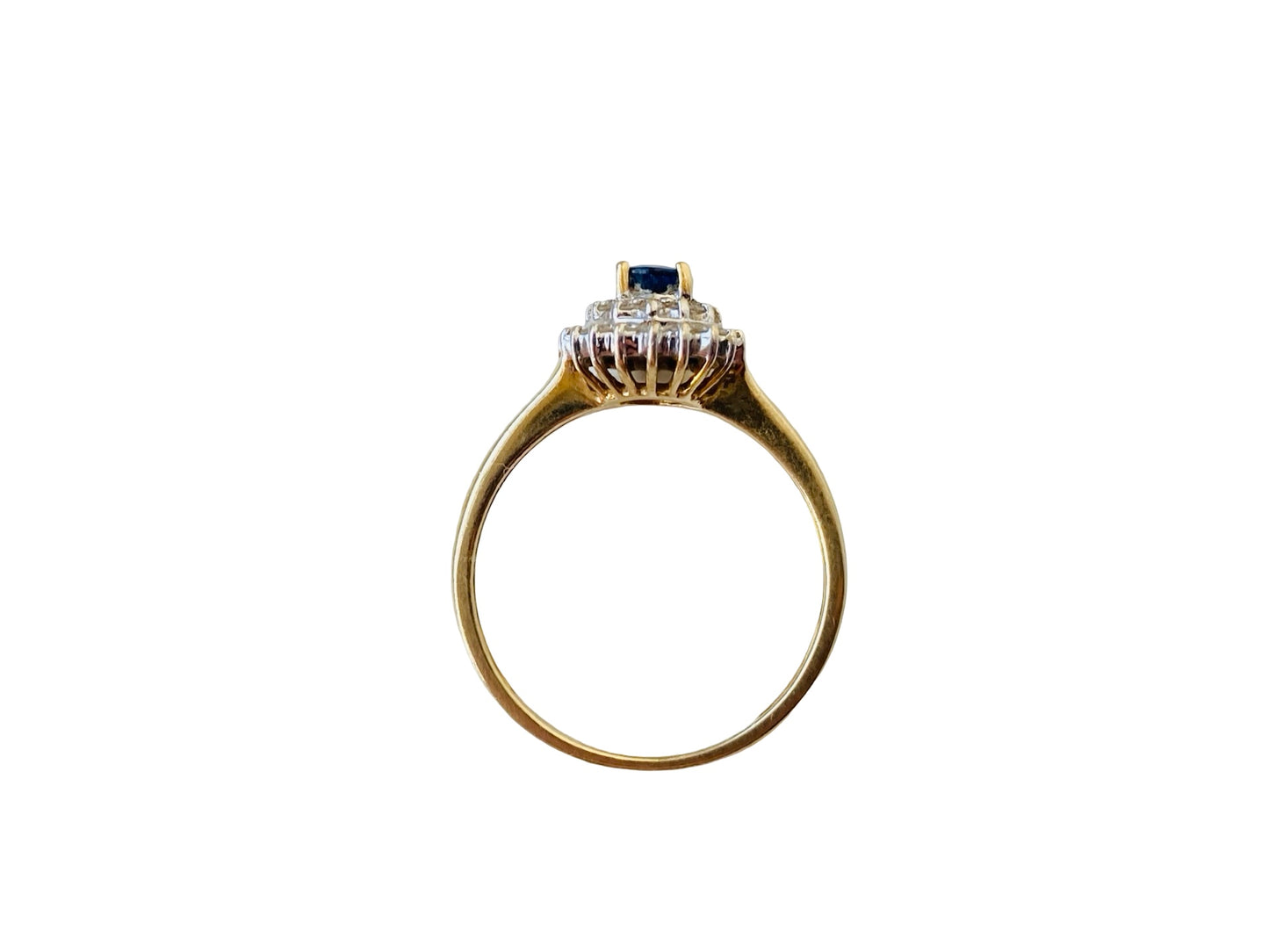 9ct Gold Sapphire & Diamond Ring
