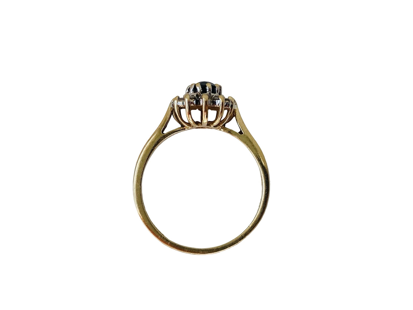 9ct Gold Sapphire & Diamond Ring