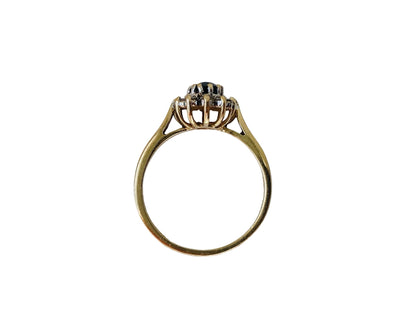 9ct Gold Sapphire & Diamond Ring