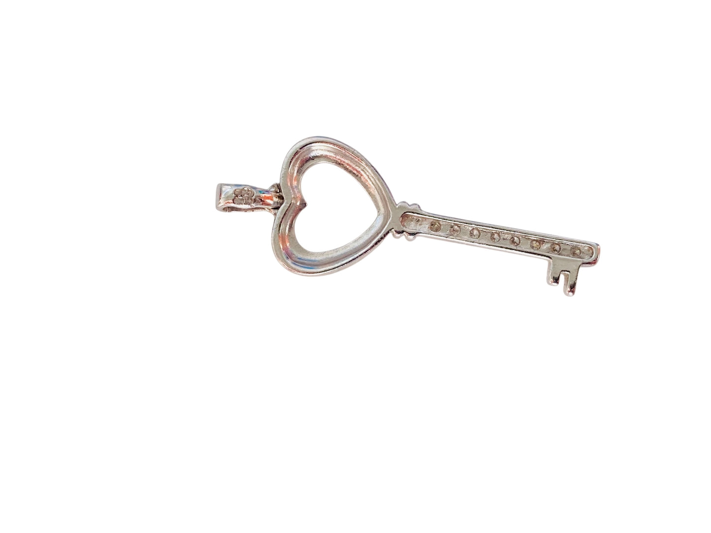 9ct Gold Diamond Key Pendant