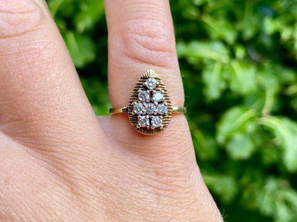 Vintage 9ct Gold Diamond Ring