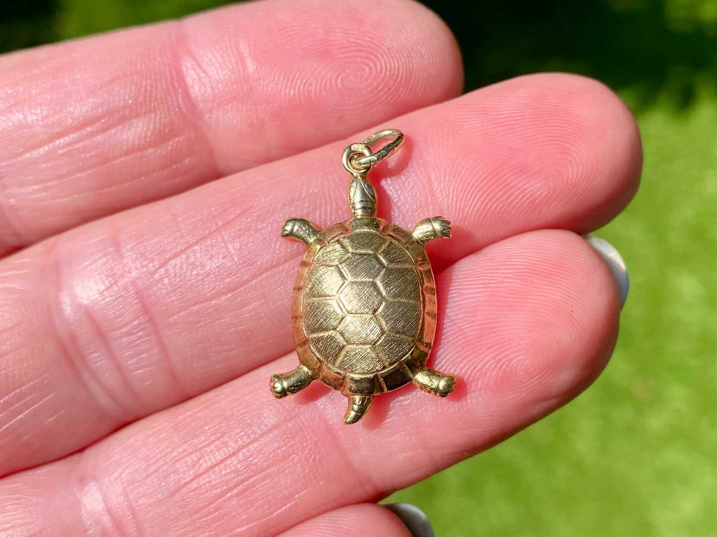 Vintage 9ct Gold Turtle Charm or Pendant