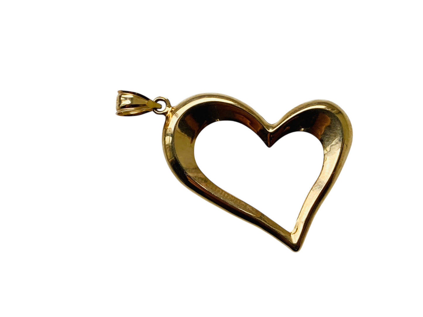 9ct Gold Puffy Heart Pendant