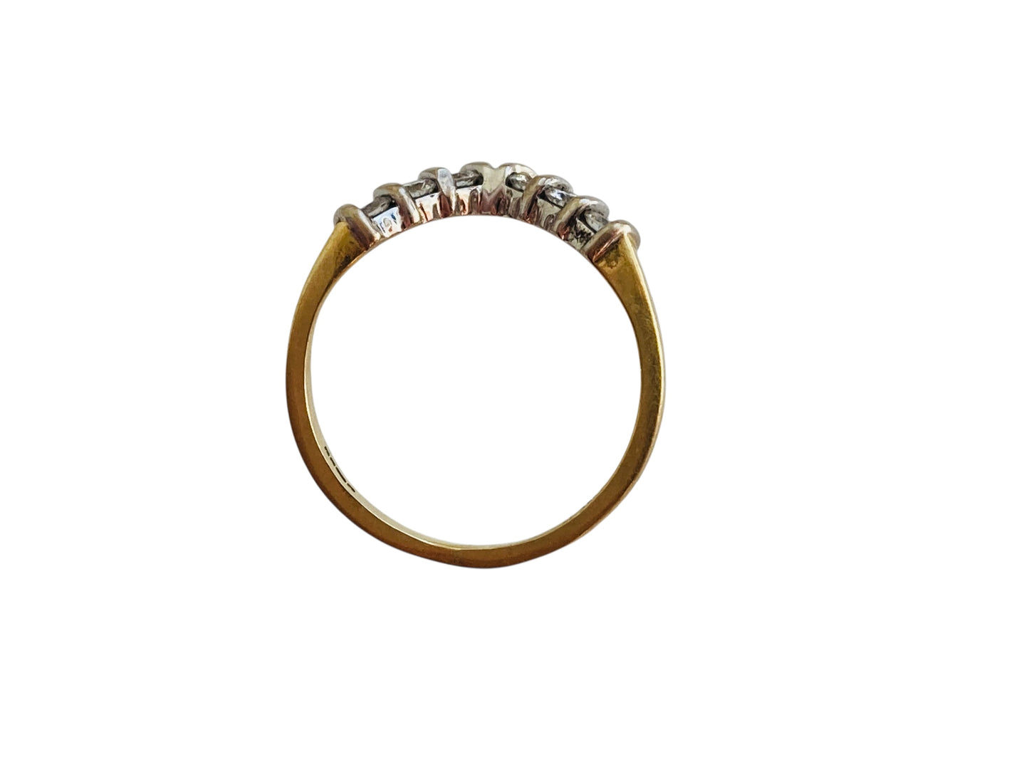 18ct Gold Diamond Wishbone/Chevron Ring