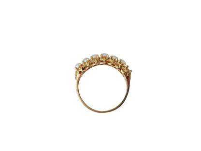 Vintage 9ct Gold Pearl Ring