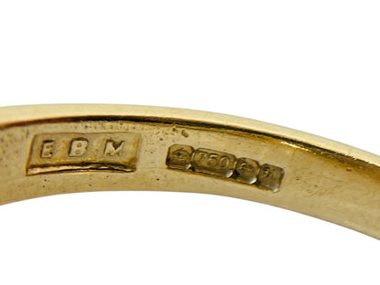 Vintage 18ct Gold Eight-Stone Diamond Ring
