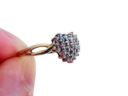 9ct Gold Heart Shaped Diamond Ring