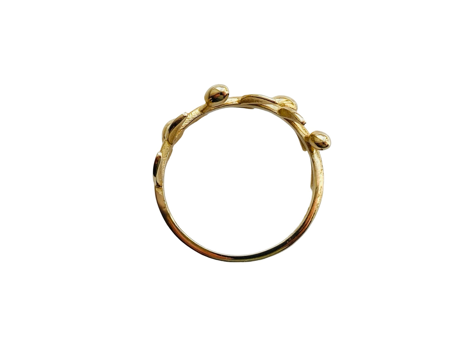 9ct Gold Olive Leaf Ring