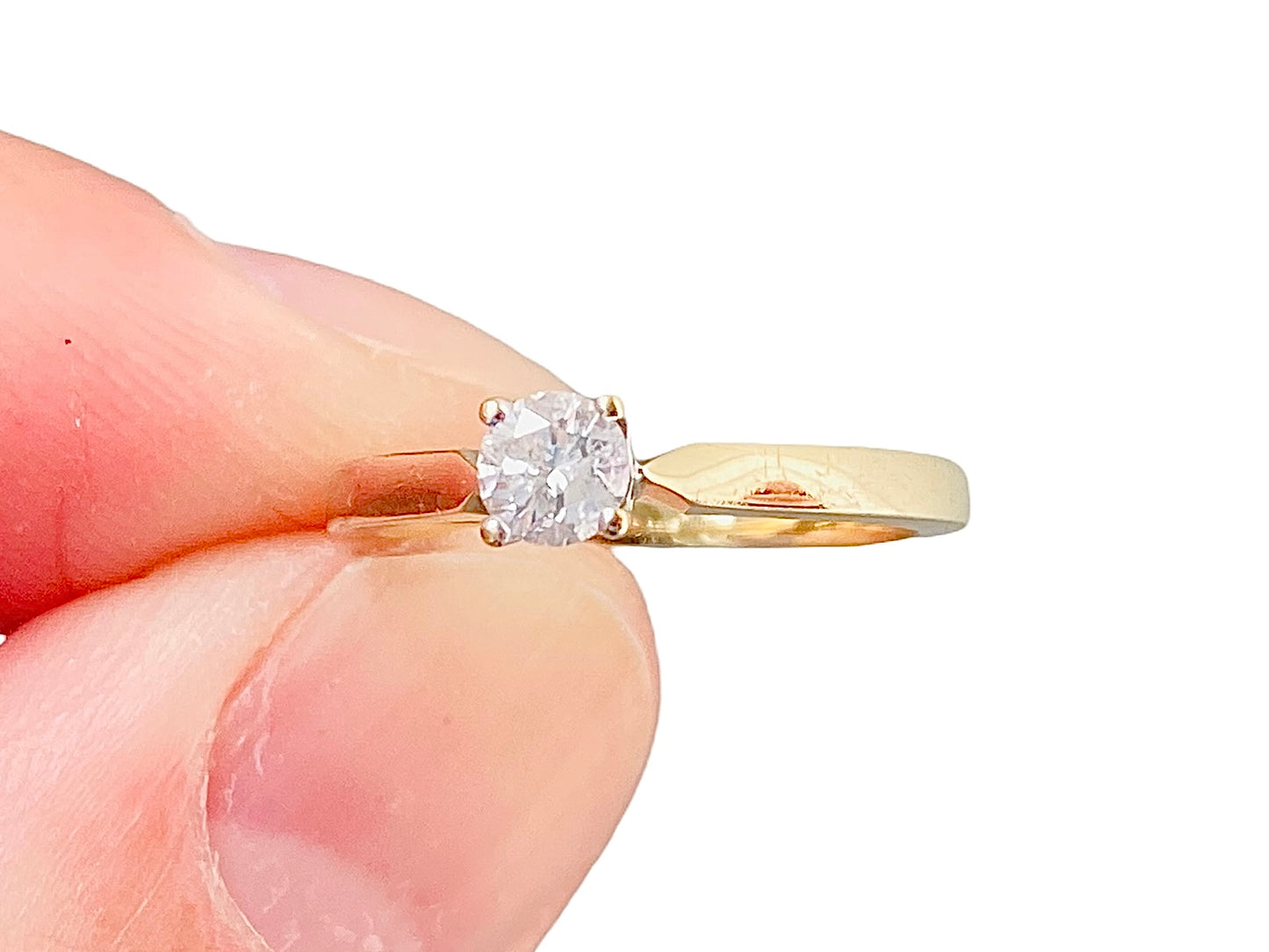 9ct Gold 0.25ct Diamond Solitaire Ring