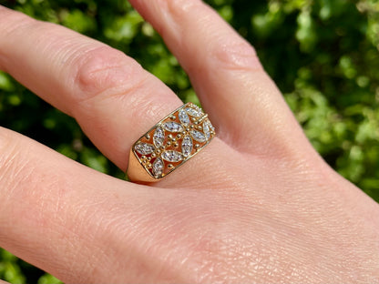 9ct Gold Diamond Ring
