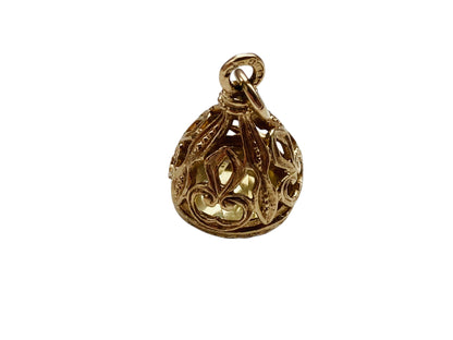 Vintage 9ct Gold Citrine Pendant