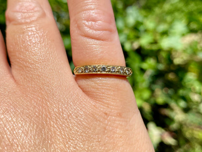18ct Gold Seven-Stone Diamond Ring