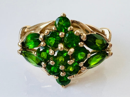 9ct Gold Diopside Ring