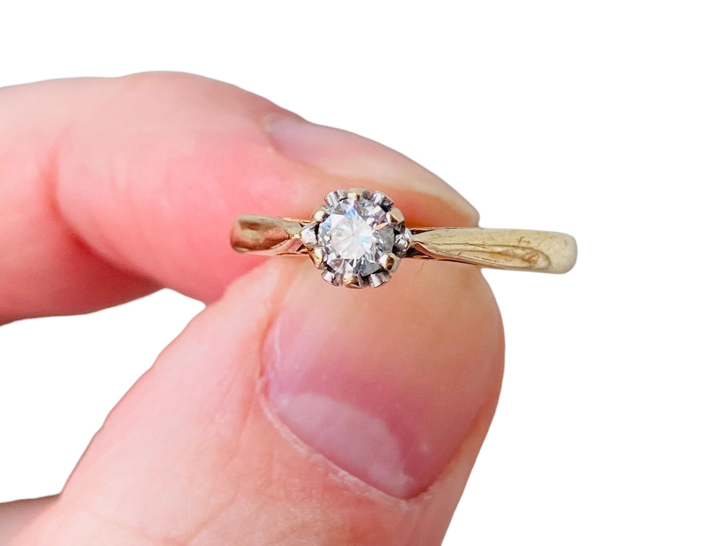 9ct Gold Diamond 0.25ct Solitaire Ring