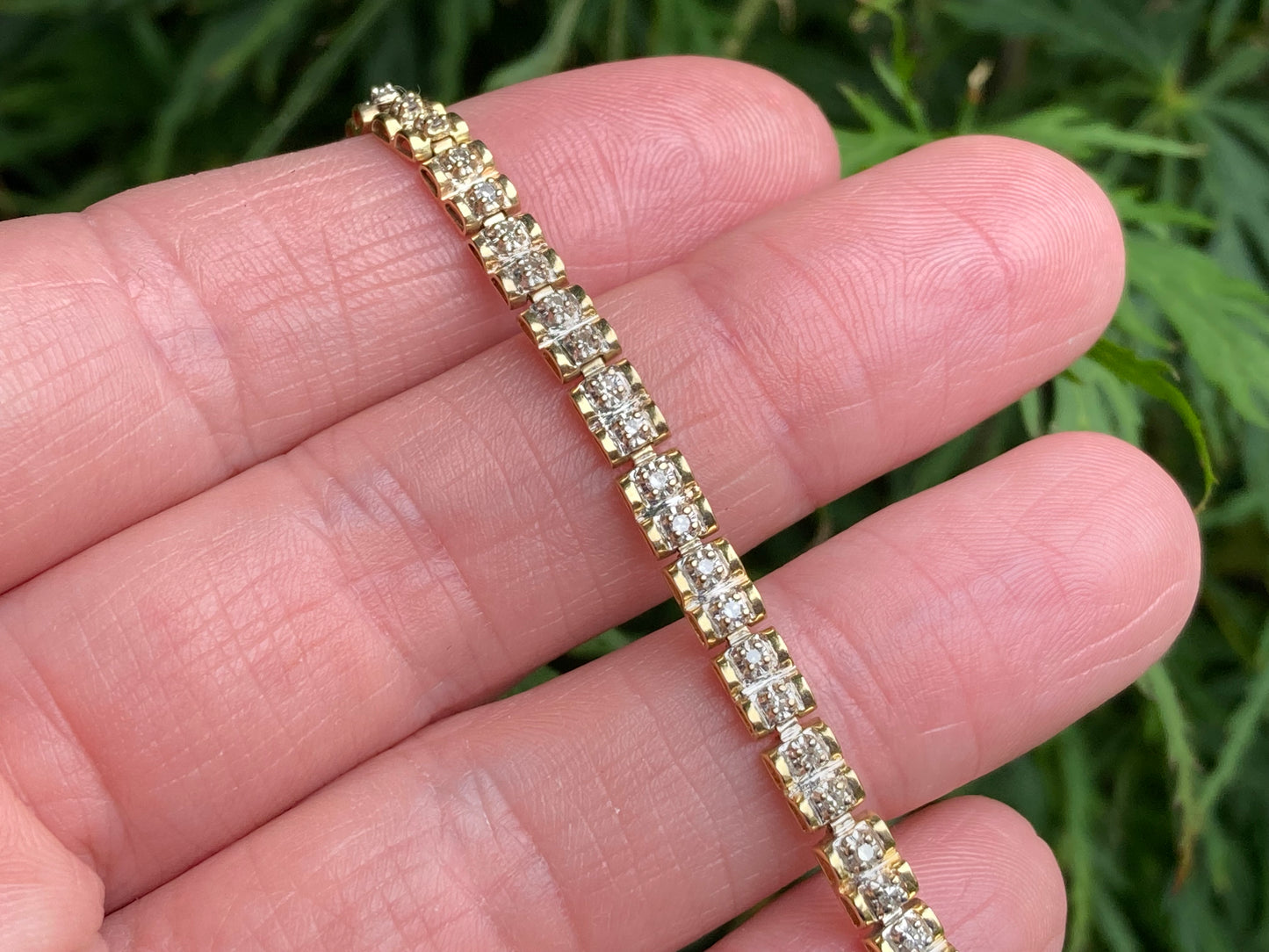 9ct Gold Diamond Bracelet