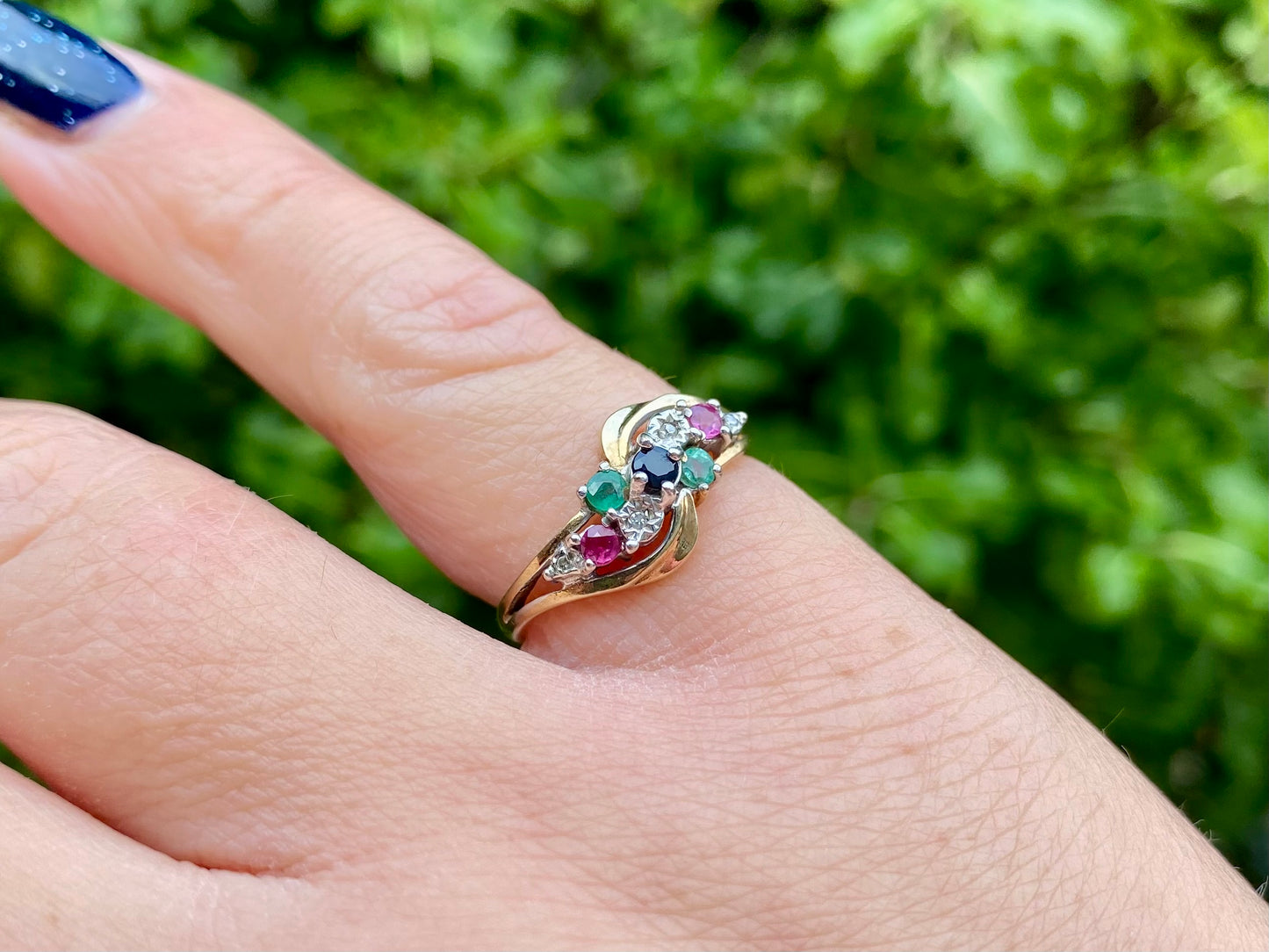 9ct Gold Multi-Gemstone Ring