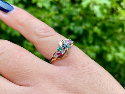 9ct Gold Multi-Gemstone Ring