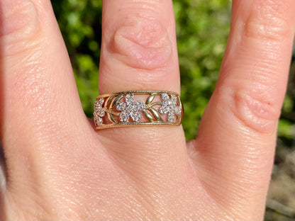 9ct Gold Diamond Ring