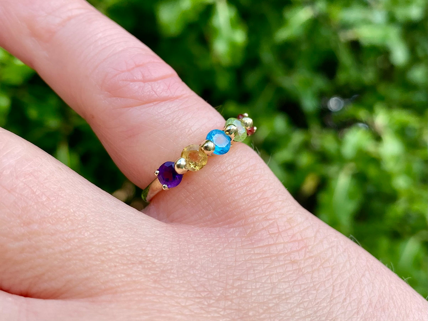 9ct Gold Multi-Gemstone Ring