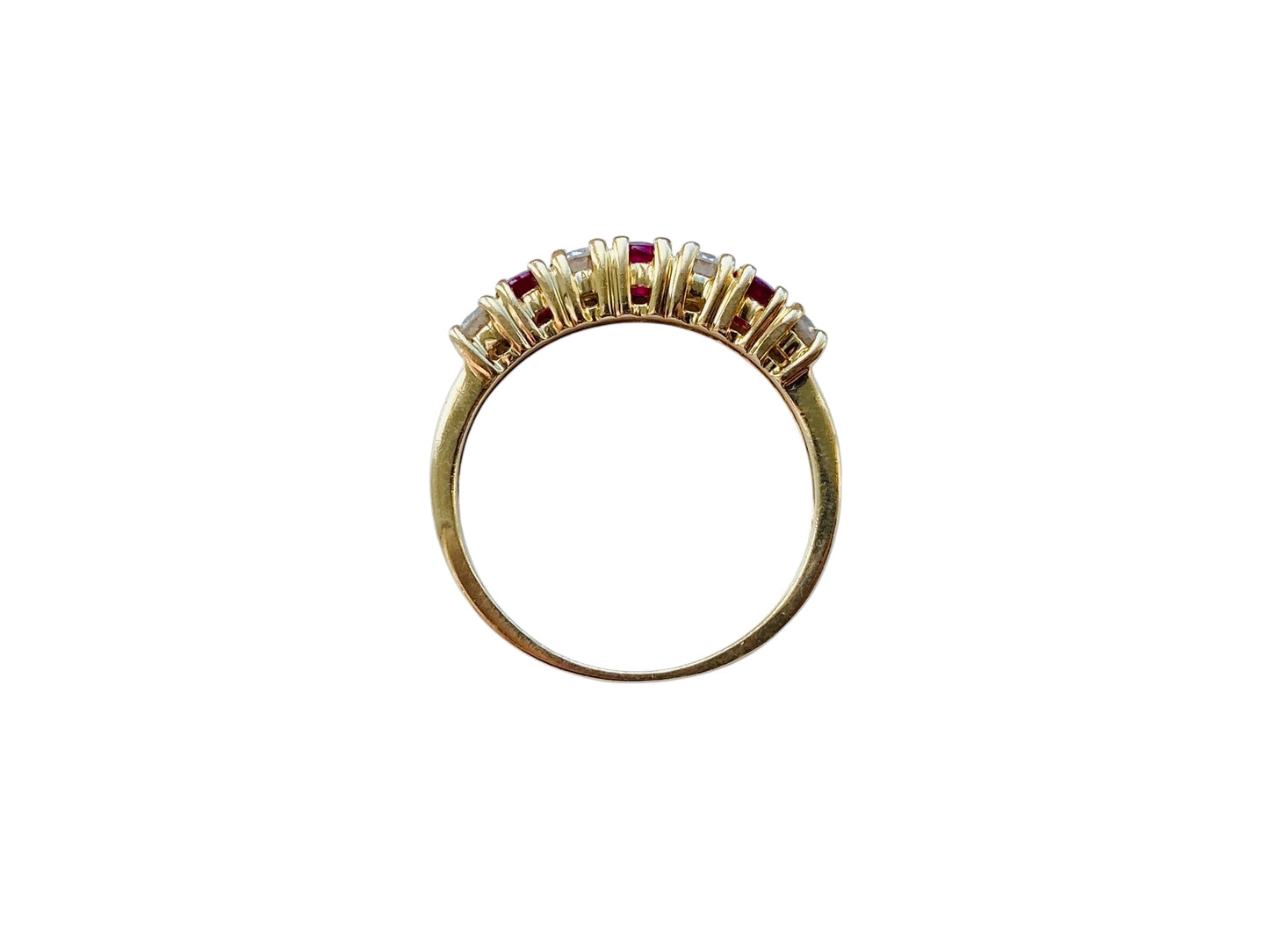 14ct Gold Ruby & Diamond Ring