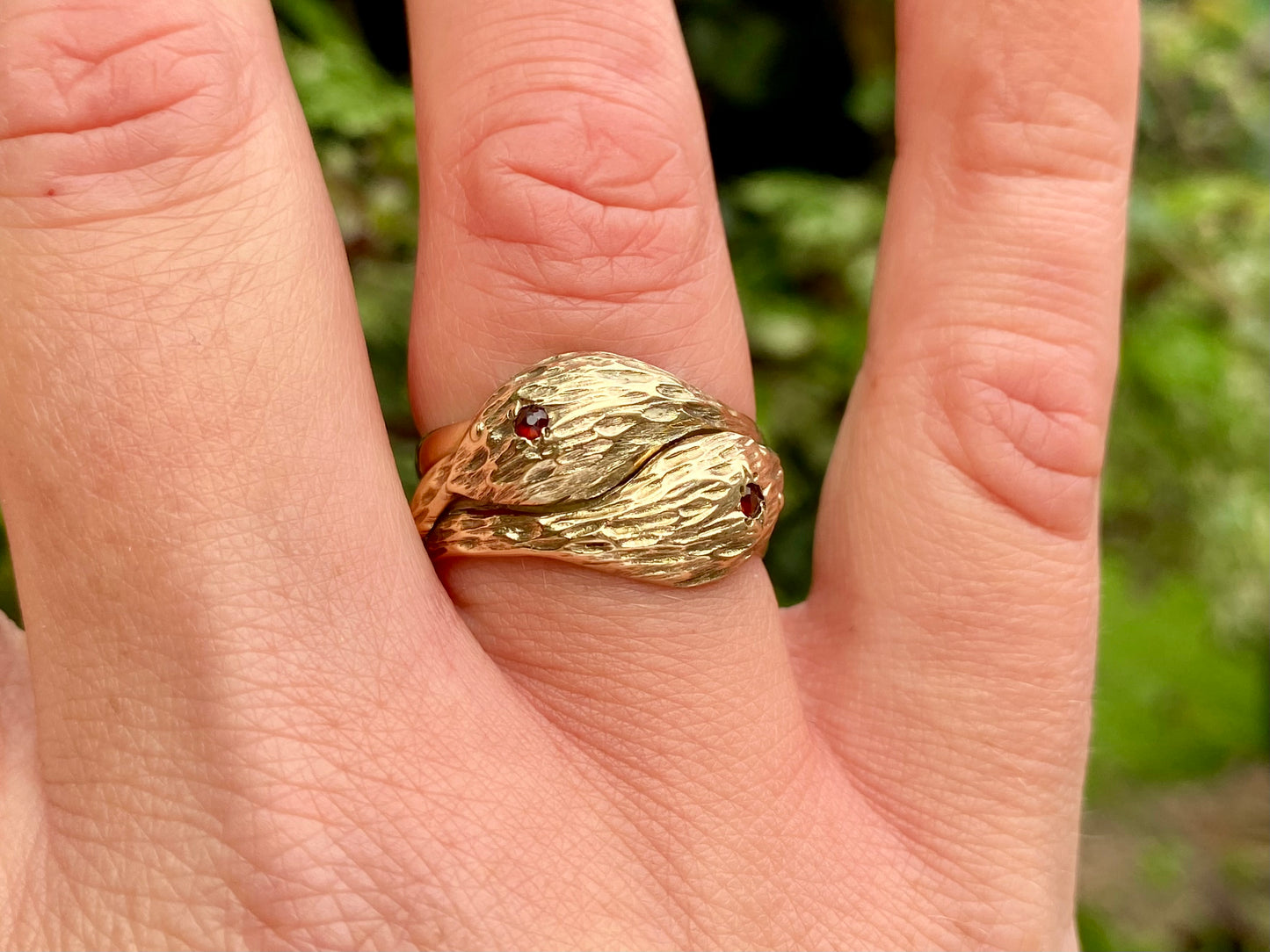 Vintage 9ct Gold Snake Ring