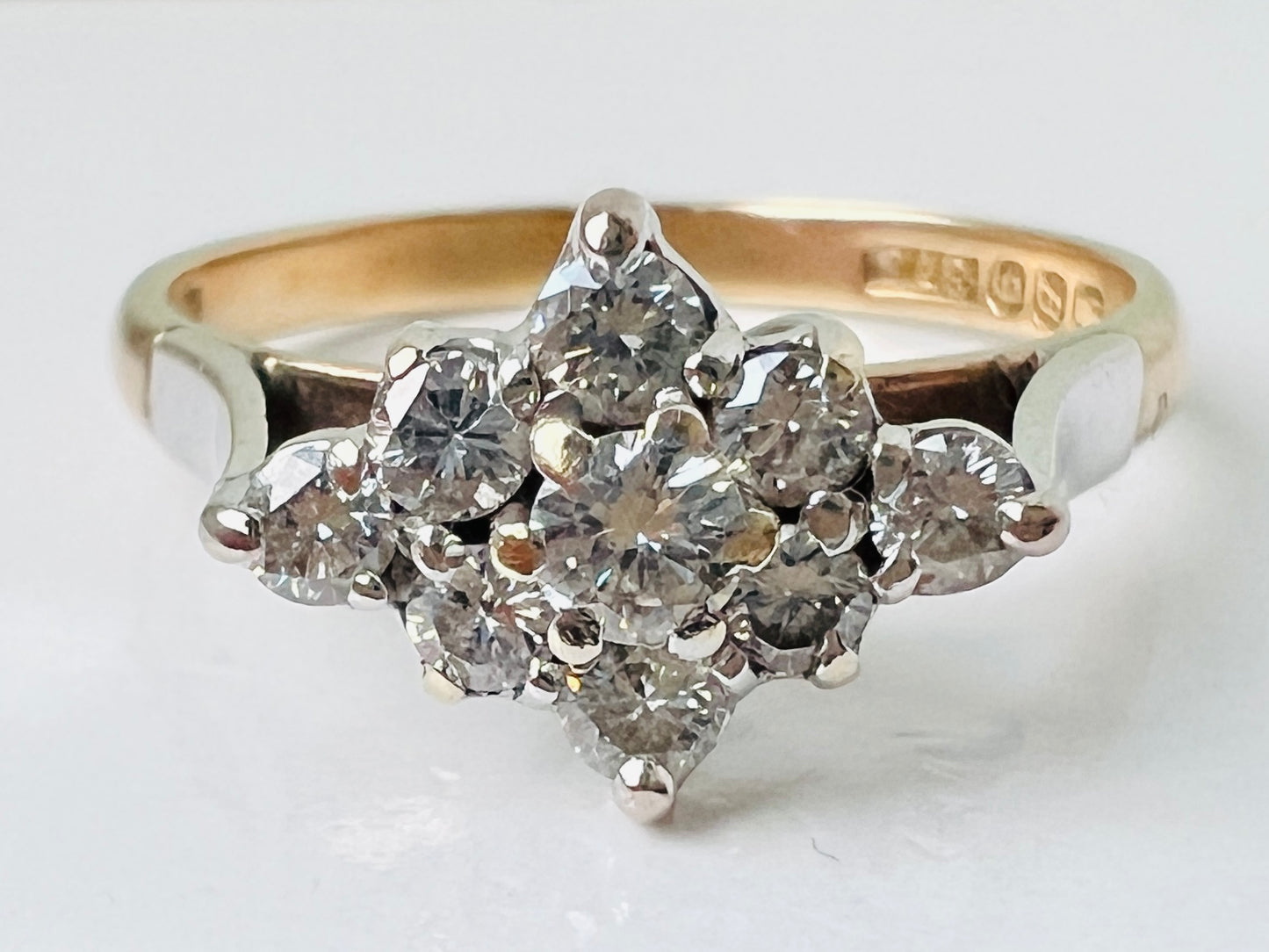 Vintage 9ct Gold 0.41ct Diamond Ring