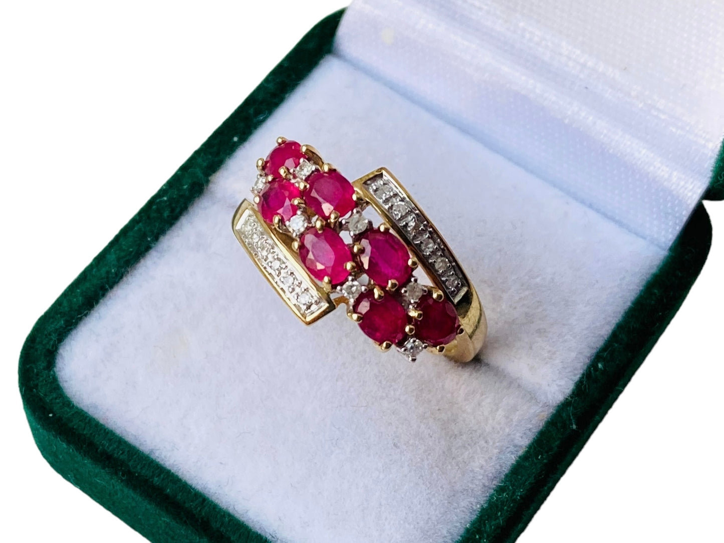 9ct Gold Ruby & Diamond Ring