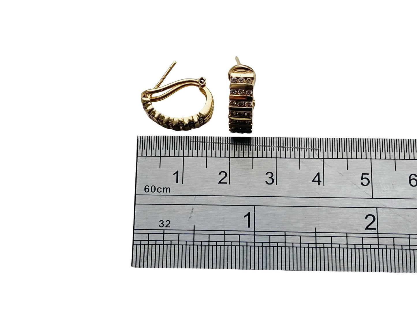 9ct Gold Diamond Earrings