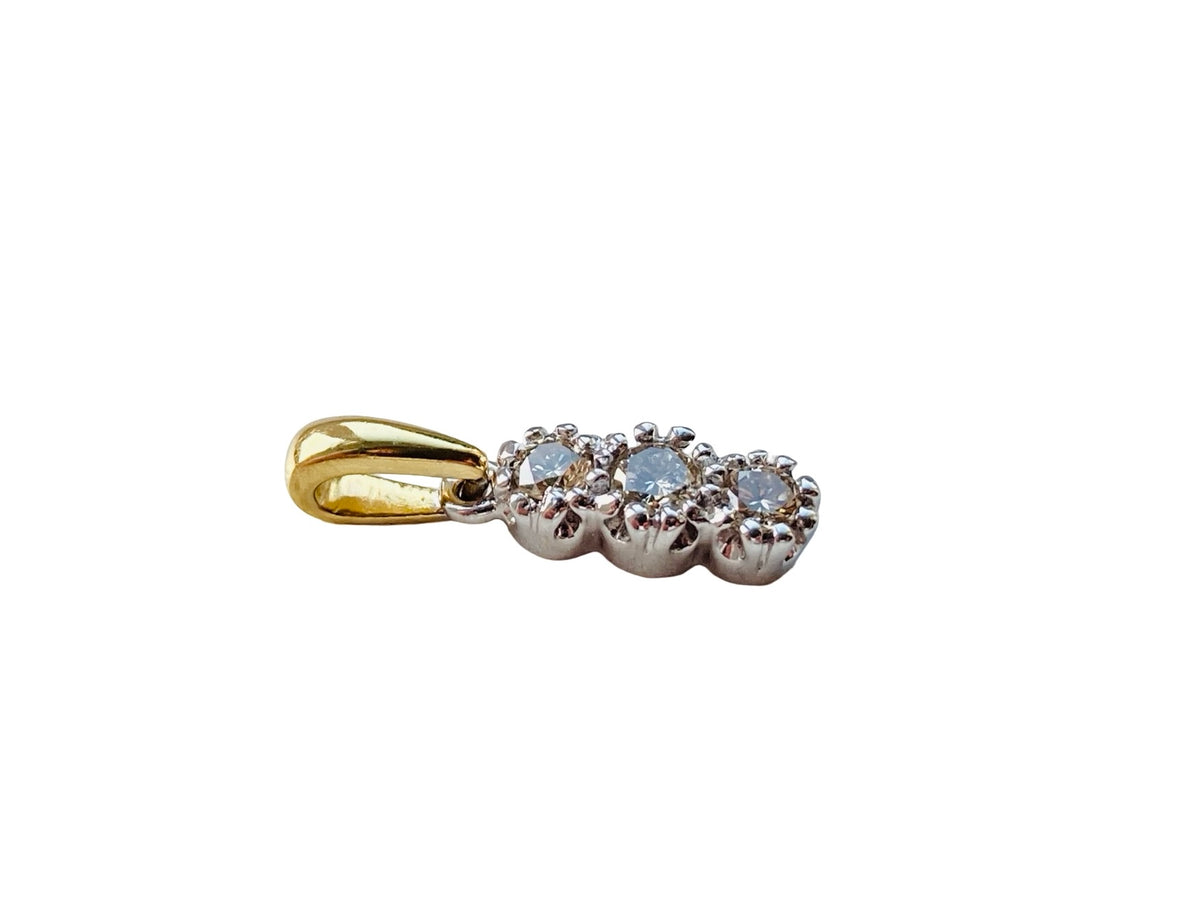 18ct Gold 0.26ct Diamond Pendant