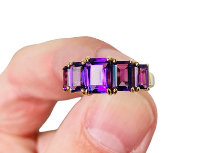9ct Gold Amethyst Ring