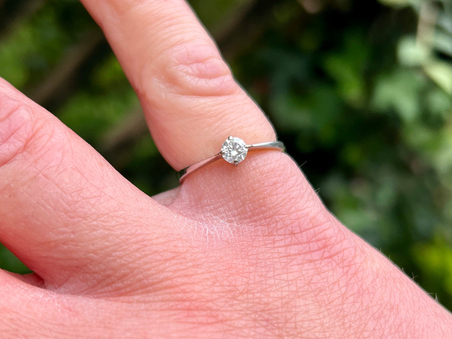 9ct Gold Diamond Solitaire Ring