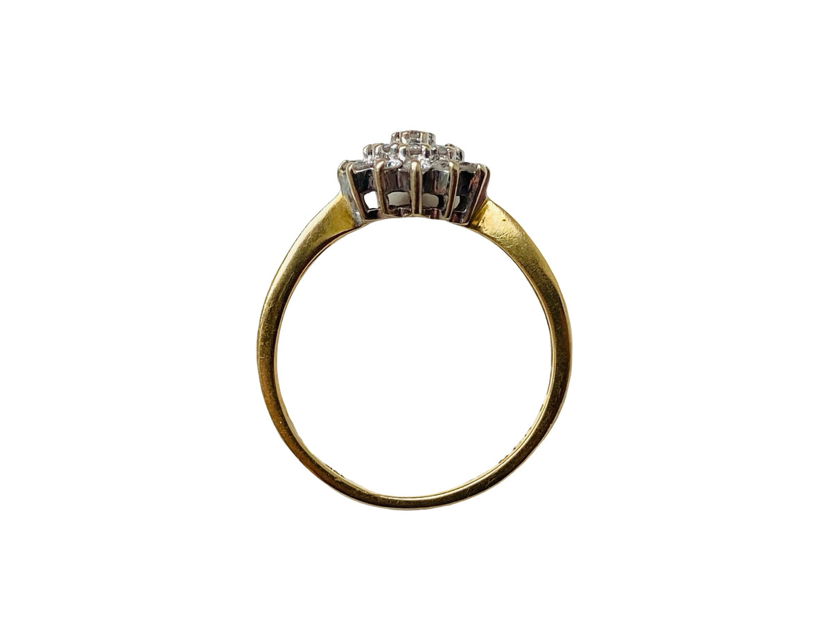 18ct Gold Diamond Cluster Ring